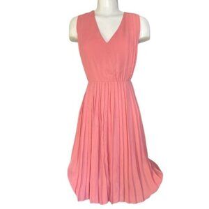 RW&CO pink pleated dress size medium